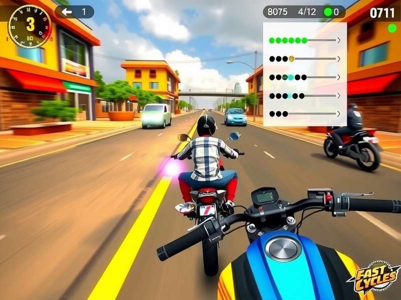 Fast Cycles Madhapur customization screen showing motorcycle customization options